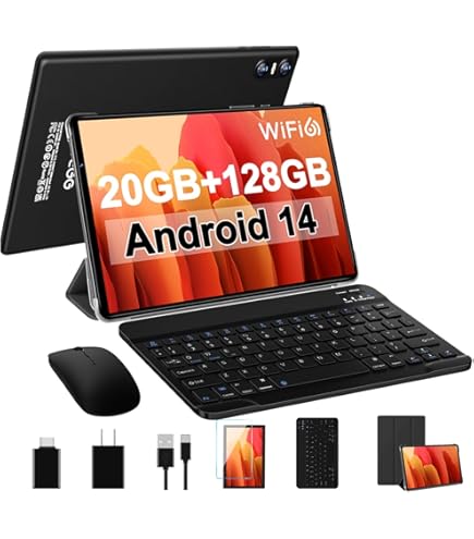 SKYEGG Android 14 Tablet Newest 10.1 inch Tablets,20GB RAM